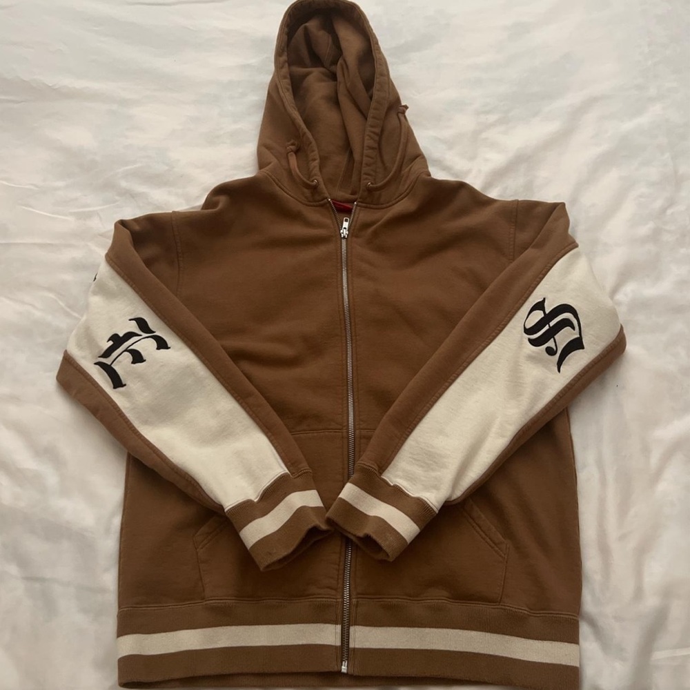 Supreme tan zipper jacket